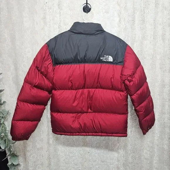 The North Face 1996 Retro Nuptse 700 Fill Jacket Black/Red Puffer Mens Sz L